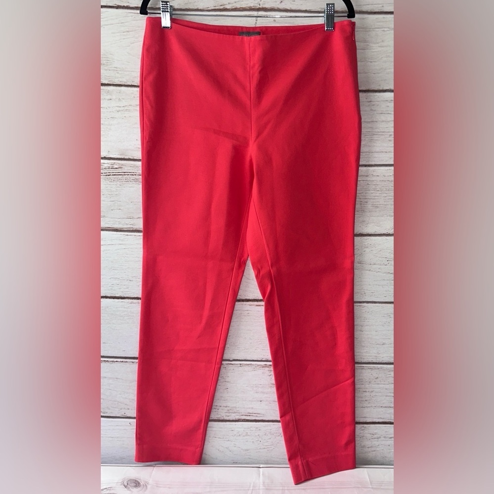 Vince Camuto Pull-On Ankle Pants – Size 10 – Vibrant Coral Office Preppy Church